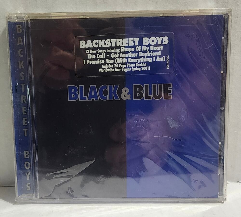 Backstreet Boys Black & Blue CD 2000 Factory Sealed Original Hype Sticker